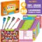QUOKKA 2X Set Busy Book Handwriting Practice for Kids - Learn to Write for Toddlers Age 3 4 5 - | 24 Tasks | 4 Dry Erase Markers | Pre K ABC Letter Tracing | - Homeschool Preschool Learning Activities